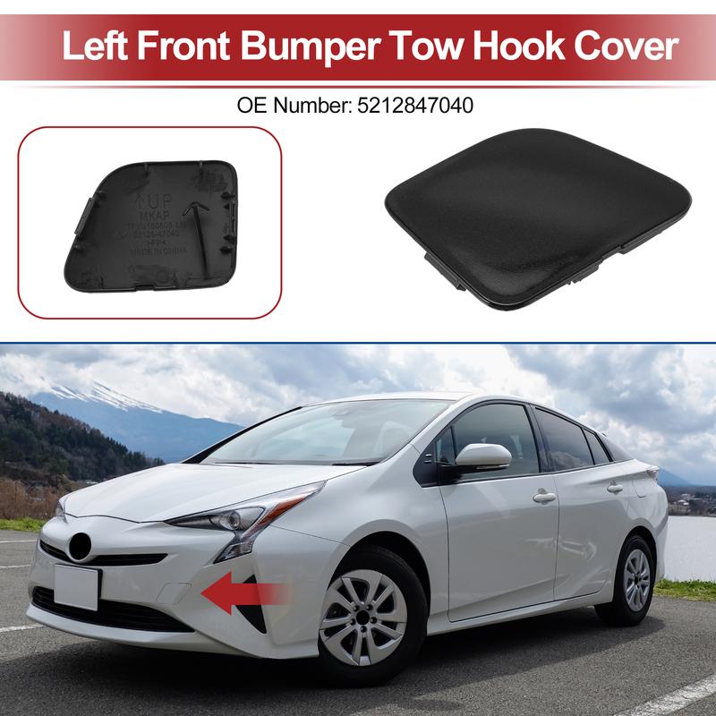 UXCELL Left Front Car Tow Hook Cover Cap for Toyota Prius V 2014-2017 No.5212847040
