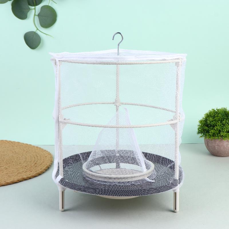 Fly Trap Cage Hanging Insect Catcher Net Portable Fold Insect Trap For Outdoor Garden Orchard Vegetable Farm Reusable Fly Mesh