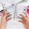 M5 A6 A7 Transparent Laser Star Loose Leaf Binder Cover Sketchbook Diary Office Supplies Glitter Stationery Binder Notebook