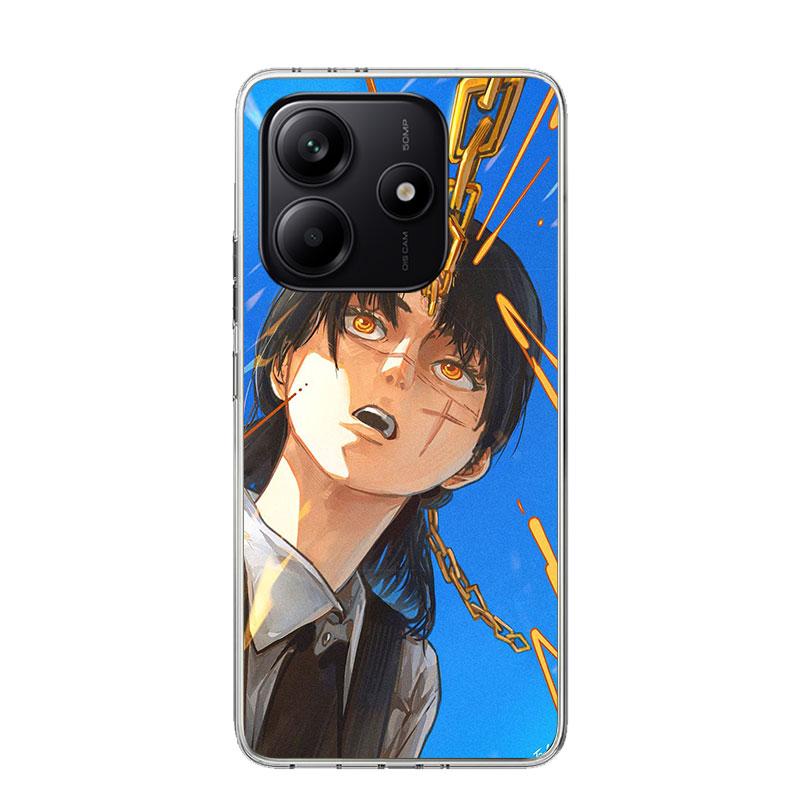 Чехол для телефона Chainsaw Man Yoru War Devil для Xiaomi Redmi Note 15 14 13 12S 12 Pro Plus 11S 11E 11 11T 10S 10 Арт Мягкий Рисунок