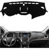 Подходит для Hyundai Santa Fe Sport 2013-2018, Чехол на приборную панель автомобиля, Накладки на приборную панель, Нескользящий коврик на приборную панель, Автоаксессуары, LHD Черный край