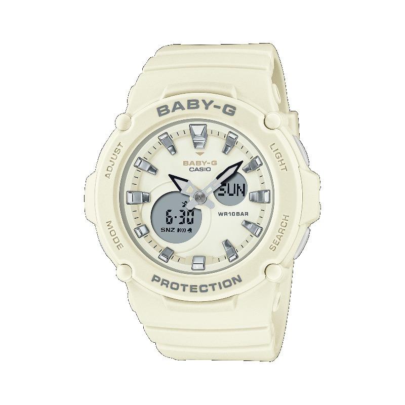 Casio Женские часы Baby-G, смола, 100 м водонепроницаемые, аналоговые, ударопрочные, кварцевые, BGA-275-7A