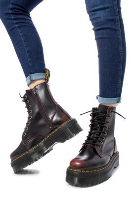 Ботинки Dr Martens Вишнево-красные Jadon