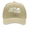 UnisexS Evolution Motorbike Print Outdoor Hat Woven Textile Machine Washable Sandwich Baseball Cap