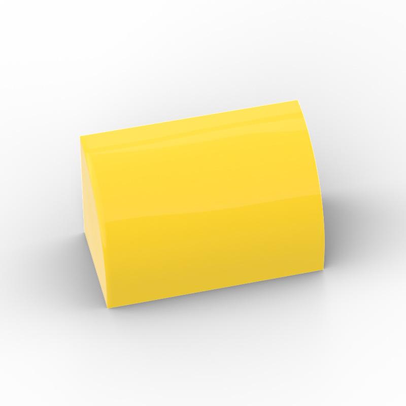 100 шт. Совместимые детали MOC Кирпичики 37352 Скат Изогнутый 1x2x1 Строительный блок Частица DIY Сборка Детская игрушка для развития Мозга Подарок на День Рождения