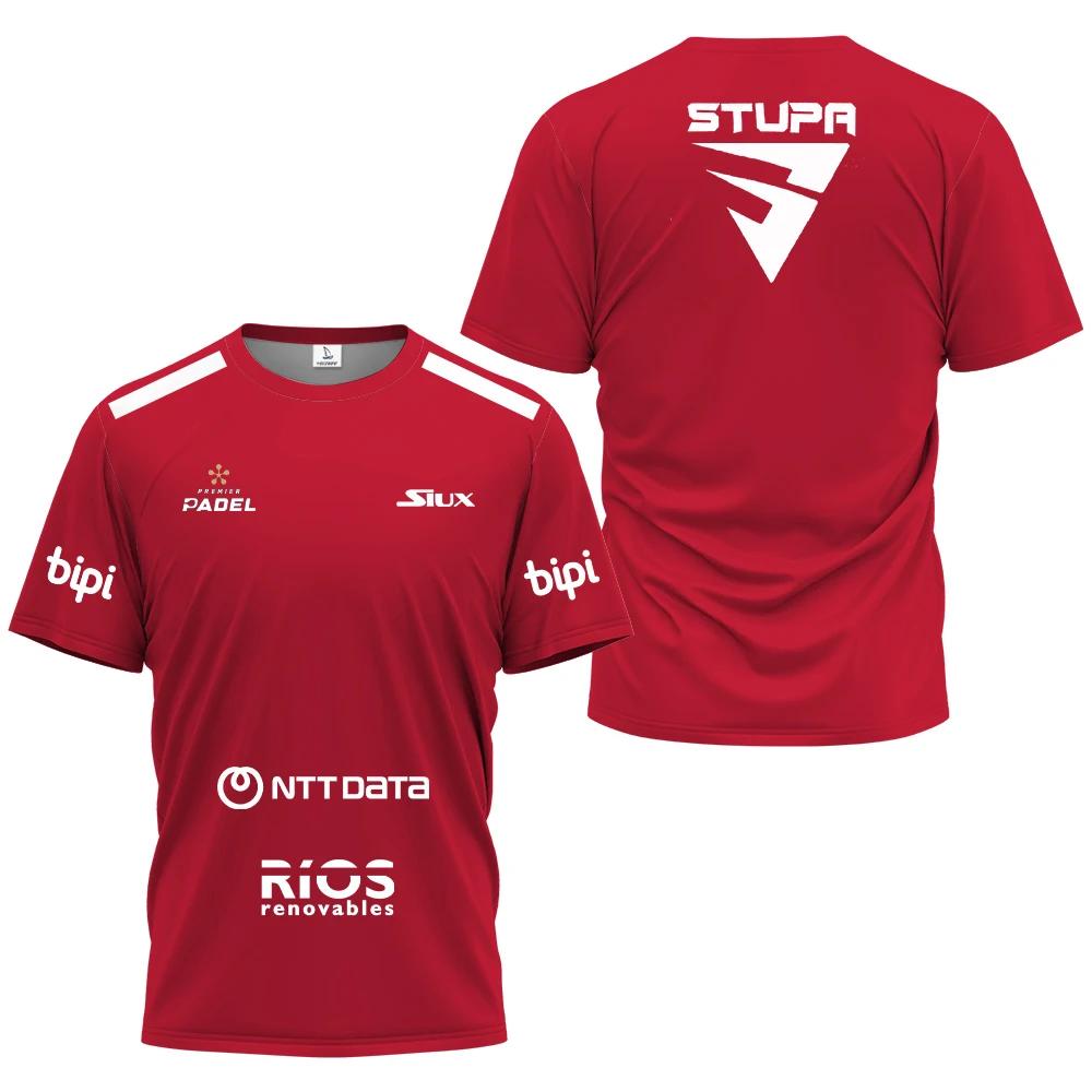 PADEL Wear Летняя быстросохнущая уличная дышащая мужская футболка с коротким рукавом для спорта на Паделе, дышащая дышащая футболка с коротким рукавом для фитнеса