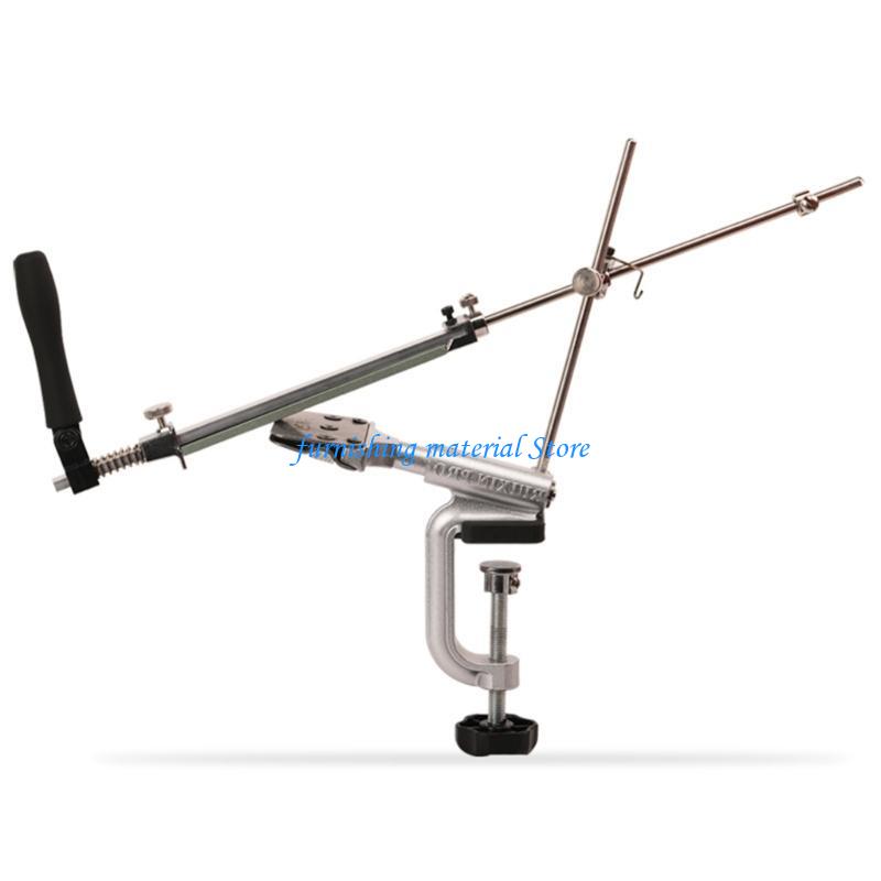 Y5GD RX-008 Professional Knife Sharpener 360° Rotation Design Fixed-Angle Kitchen Sharpener with 10 Whetstones