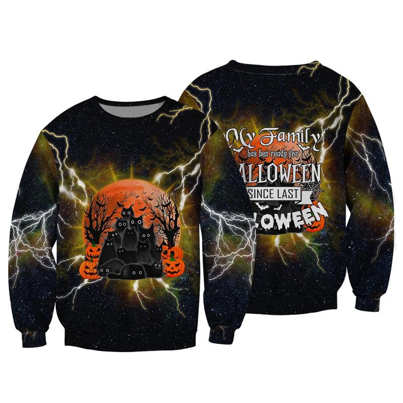 Осенние свитшоты с 3D-принтом на тему тыквы, модные, повседневные, спортивные, с длинным рукавом, мужские свитшоты