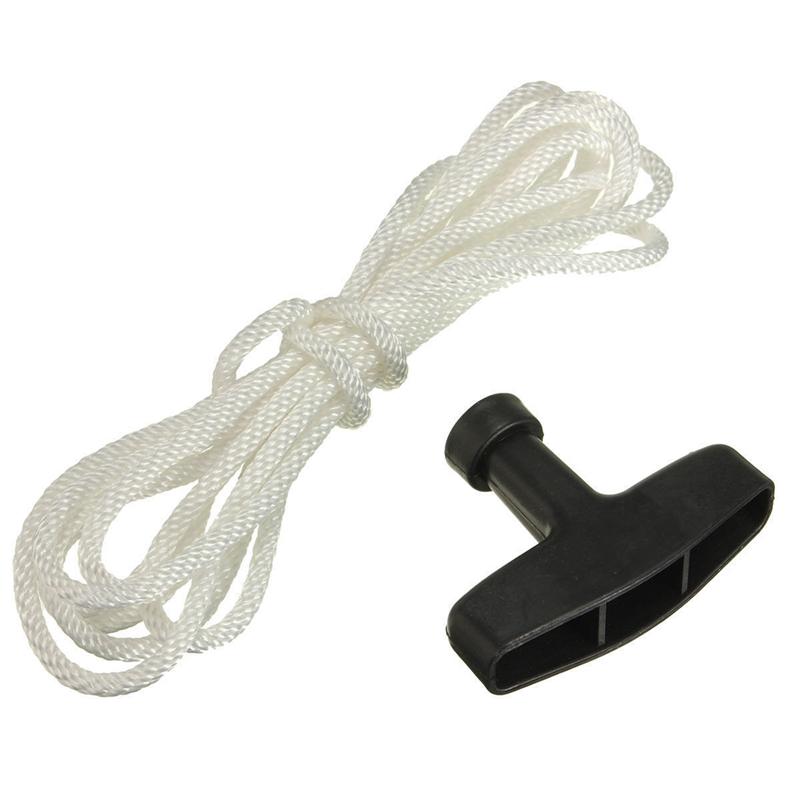 High-Strength White Garden Polyester Rope Generator Handle Drawstring Start Handle Polyester Rope