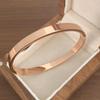 18k Rose Gold Diamond Buckle Bracelet - Korean Stylish Design, High-End Jewelry