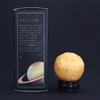 Yellow Jade Sphere 40mm Saturn Planet With Stand