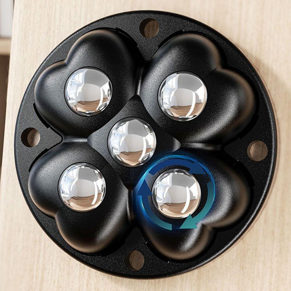 4Pcs 360°Rotatable Furniture Casters Self Adhesive Universal  Pulley Storage Box Roller  Household