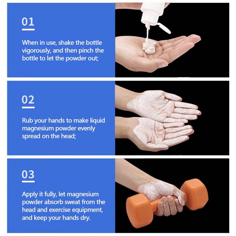 100/50/30ml Sports Liquid Magnesium Powder Fitness Lifting Anti Slip Cream Grip Liquid Magnesium For Pole Dancing Rock Climbing