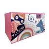 GINGER HOME – Organiseur jouets enfant, 9 bacs tissu, MDF/acier, motif Super Girl, 92×30×60 cm