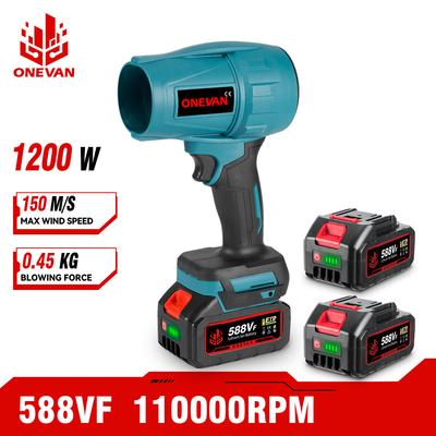 1200 Вт электрические турбовоздуходувки струйный вентилятор 200 м/с мощный воздуходувка автомобильный фен пылеудаляющий электроинструмент для аккумулятора Makita 18 В