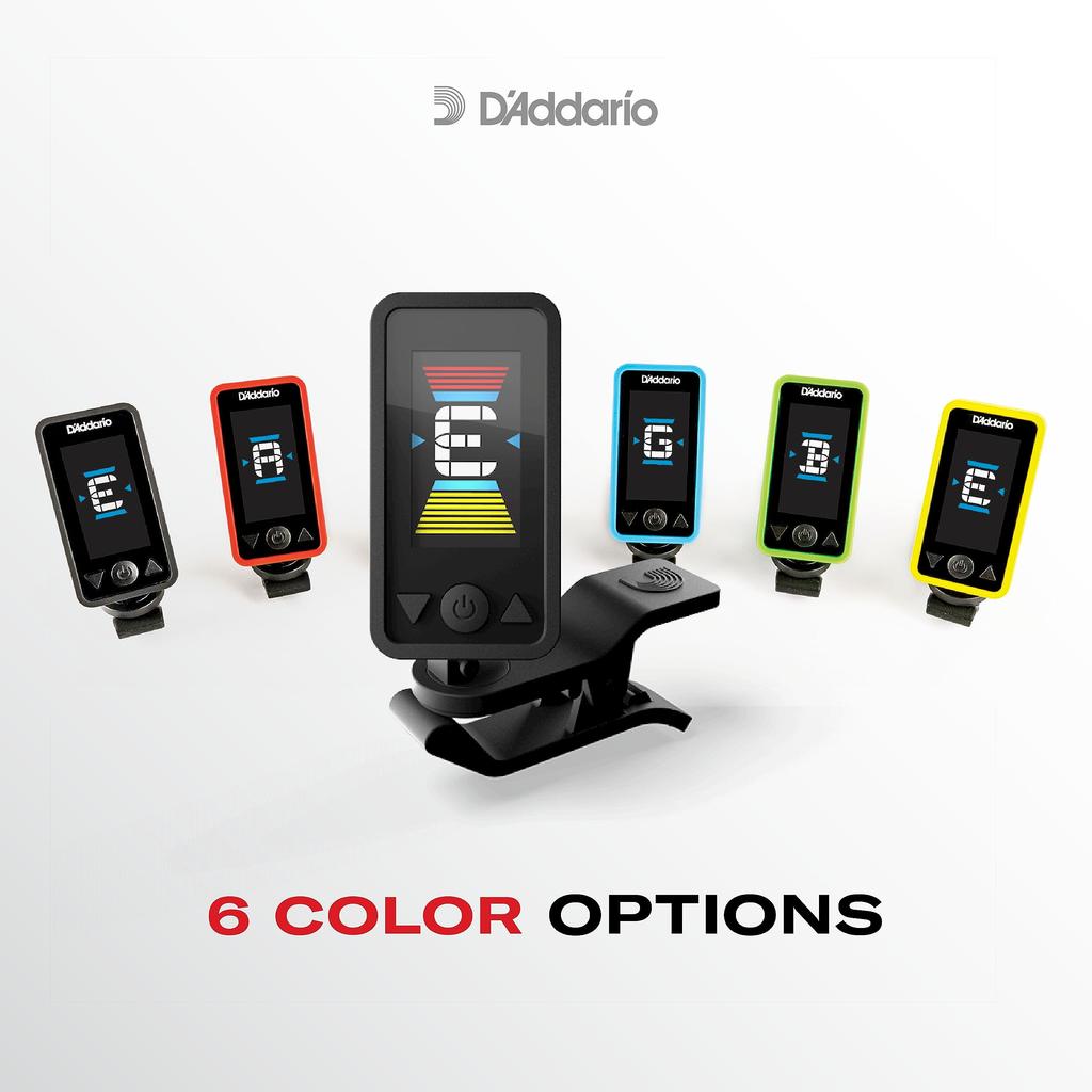 D'Addario Clip Tuner Chromatic Type Eclipse Tuner Full Color Display Black PW-CT-17BK []