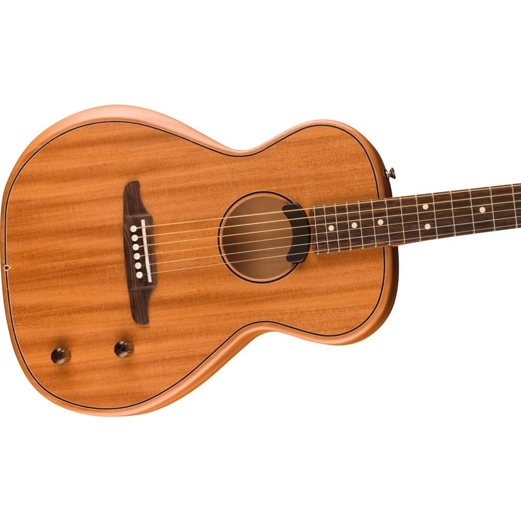 Fender Highway Series Парлор Акустическая гитара Палисандровая накладка на гриф Полностью красное дерево с чехлом