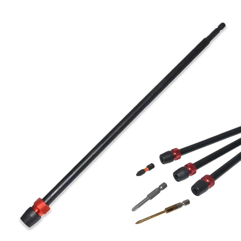 Быстросменная шестигранная насадка-удлинитель для бит с увеличенным вылетом, подходит для труднодоступных мест, повышает долговечность