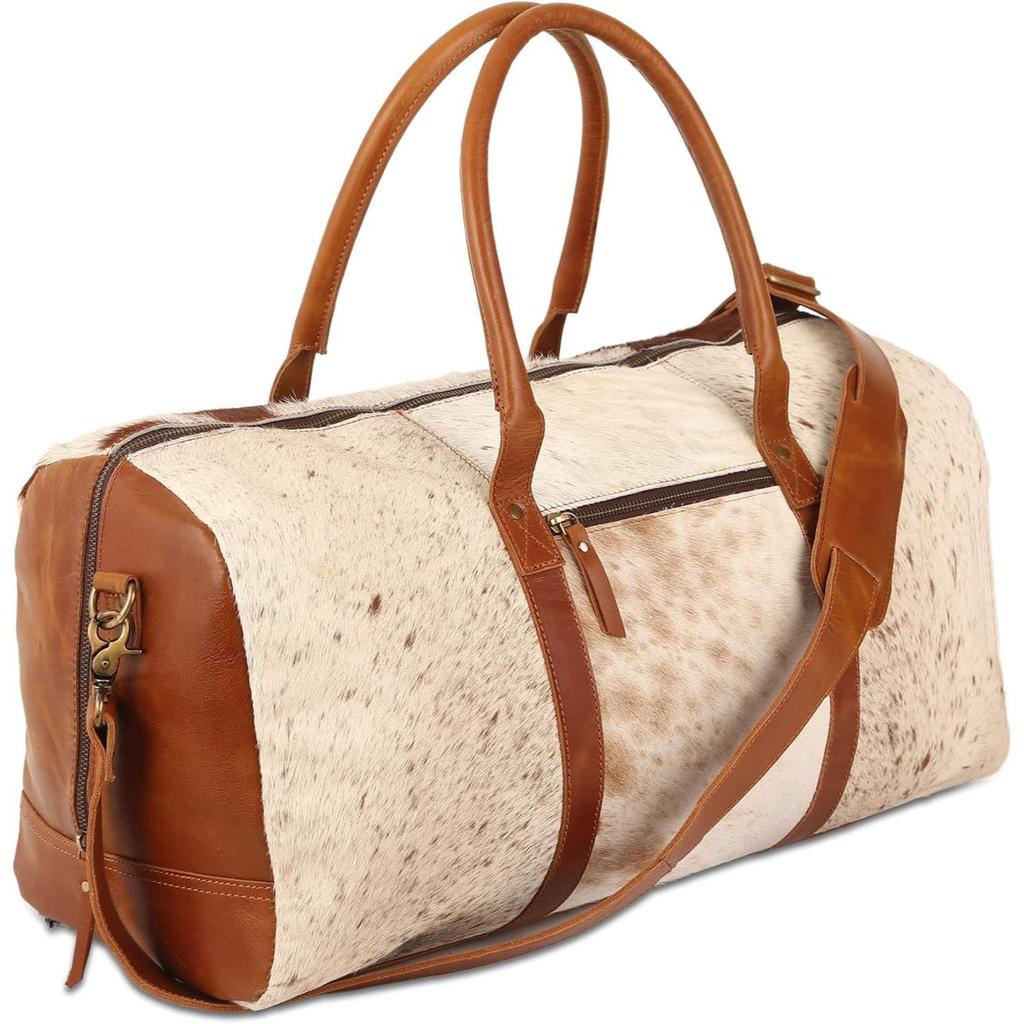 Кожаные дорожные сумки для мужчин и женщин Western Luggage Weekender Спортивная сумка для ручной клади Спортивный тренажерный зал на ночь Кожаная дорожная сумка из коровьей кожи