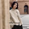 Broadcast New Chinese Style Loose Wool Blend Short Coat