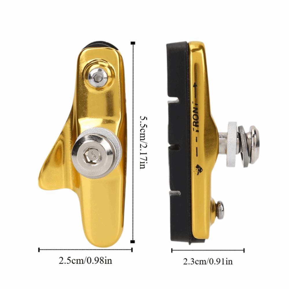 1 Pair Aluminium Alloy& Rubber Brake Shoes Mountain Bike Brake Pads for Road Bike,Mountain Bike
