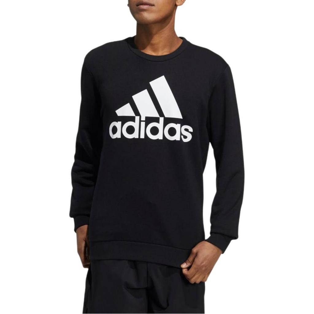 adidas Толстовки Мужские Черные С Круглым Вырезом Умеренные Обычные GK9074