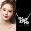 Ожерелье-бабочка Niche Design с микронабором цирконов, подвеска-бантик для женщин