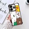 Cartoon Bear B-Browns C-Conys Plating Phone Case For Xiaomi Redmi Note 14 15 Pro Plus 13 12 11 11S 11T 10 9S 9 5G Anti-Fall Aira
