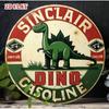 Металлическое Настенное Искусство Sinclair Dino Масло Бензин Ретро Декор Гаража