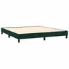 Maison Exclusive - Sommier à lattes de lit et matelas Vert foncé 160x200cm Velours
