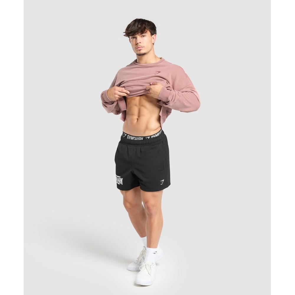 Gymshark Power Washed Crew Brick Brown A2a8c Ncrq