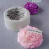Large Peony Flower Candle Mold Handmade Soap Aromatherapy Gypsum Glue Mould Baking Chocolate Molds Home Decor Gifts