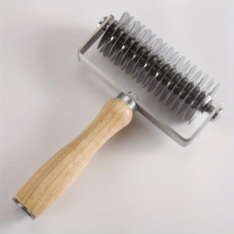 Креативные инструменты для выпечки Игла для пиццы Роллер-пробойник Десертный нож для протяжки Роликовый нож Дубовая палочка для муки Скалка