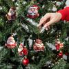 3PCS Cartoon Christmas Tree Decoration Acrylic Hanging Accessories Creative Mini Santa Claus  Home