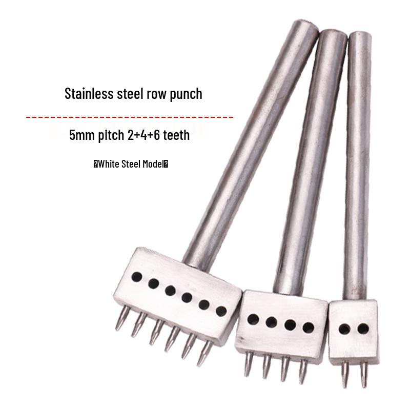 Ручной DIY Пробойник для Кожаного Ременья - Круглый Рядный Инструмент