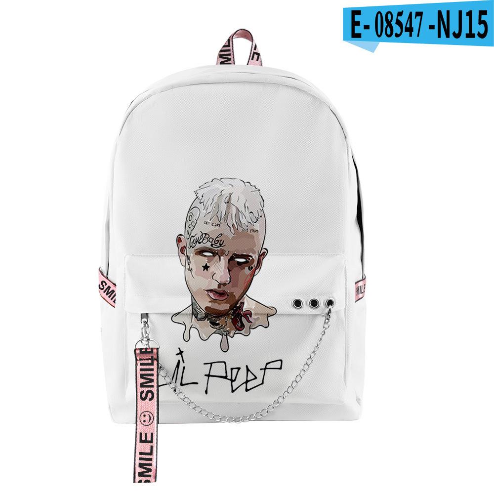 Популярные Новинки Молодежные Школьные Сумки Унисекс Любовь Lil Peep Дорожные Сумки 3D Печать Оксфорд Водонепроницаемые Рюкзаки на Плечо для Ноутбука