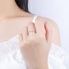Простое серебряное кольцо S925 в форме молнии для женщин, модное волнистое кольцо, кольцо из стерлингового серебра для подруг, подарок на вечеринку, ювелирные изделия на годовщину