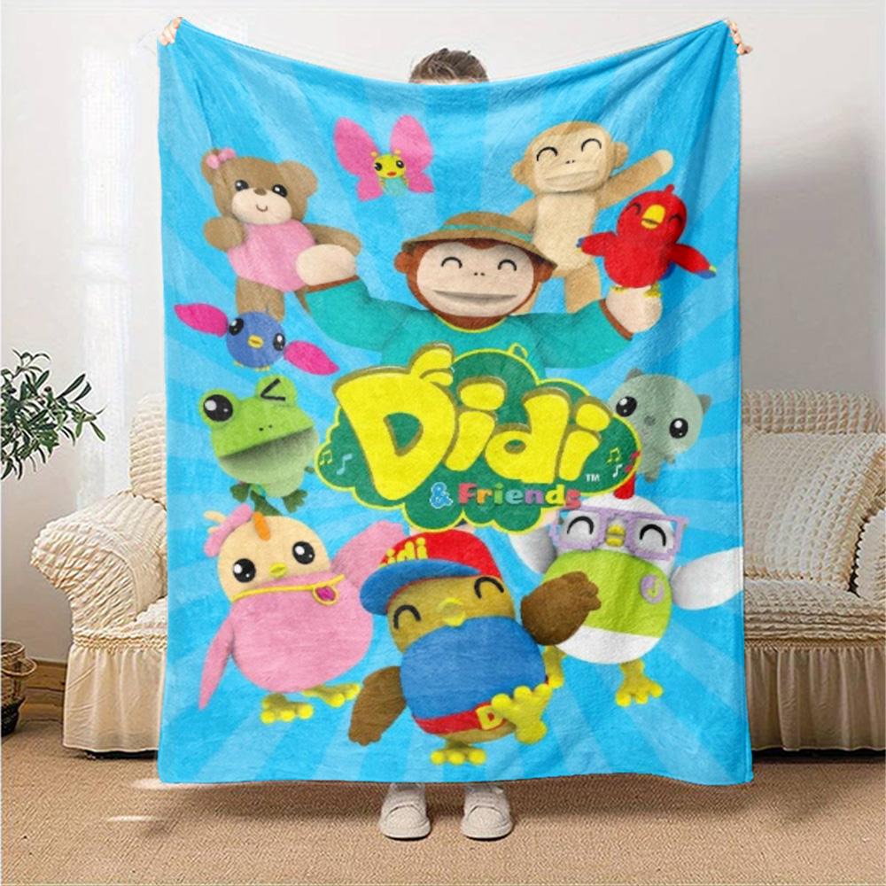Didi and Friends Print Flannel Blanket High Quality Warm Comfortable Cover for All Seasons Perfect for Gifts Home Decor