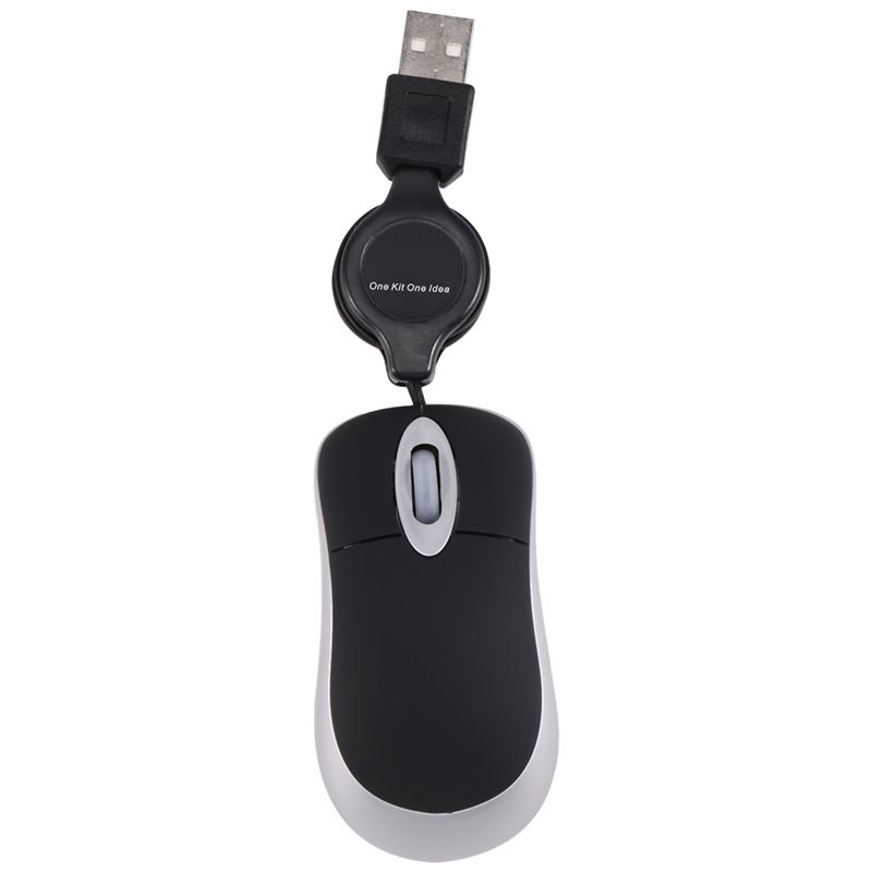 AEE4-Мини USB Проводная Мышь Втягивающийся Кабель Крошечная Маленькая Мышь 1600 DPI Оптическая Компактная Дорожная Мышь Для Windows 98 2000 XP Vista V