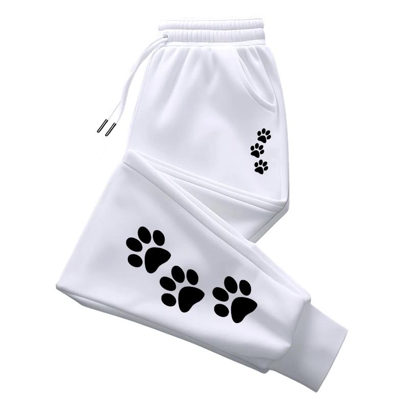 Женские милые спортивные штаны Классические однотонные Повседневные спортивные брюки Для дома, улицы, йоги, фитнеса Универсальные штаны-джоггеры