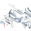 Mercedes-Benz C-Class C200 C260 206 Отделка переднего бампера в глянцевом черном цвете