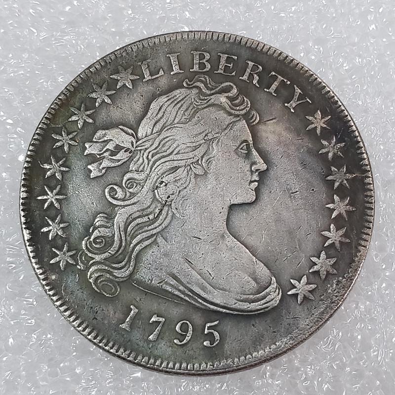Старинные монеты США номиналом пол-дайм (1795-1798) - Набор из 4 латунных памятных монет