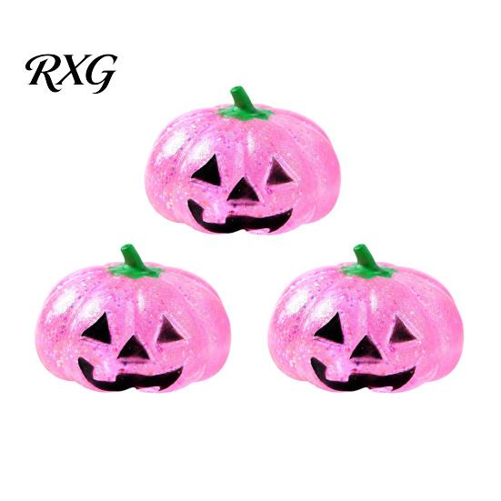 Elastic Fidget Toy 1/2/3Pcs Halloween Pumpkin Stress Relief Toy, Creepy Head Squeeze Glitter Ball for Kids Adults, Party Favors Decompression