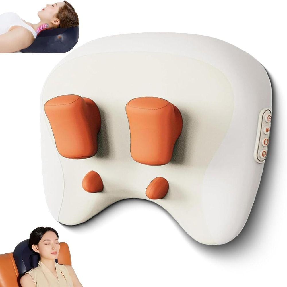 Ultra-Quiet Pillow Neck & Shoulder Massager Full-Body Use 3 in 1 Neck Massager Pillow