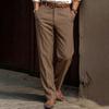 Мужские однотонные прямые брюки в стиле business casual для офиса и на каждый день