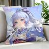 Game Kamisato Ayaka Cushion Cover Cushion Cover Set 4Pcs 50X50 45X45 40X40 Pillowcase Decorative Sofa Home Decor