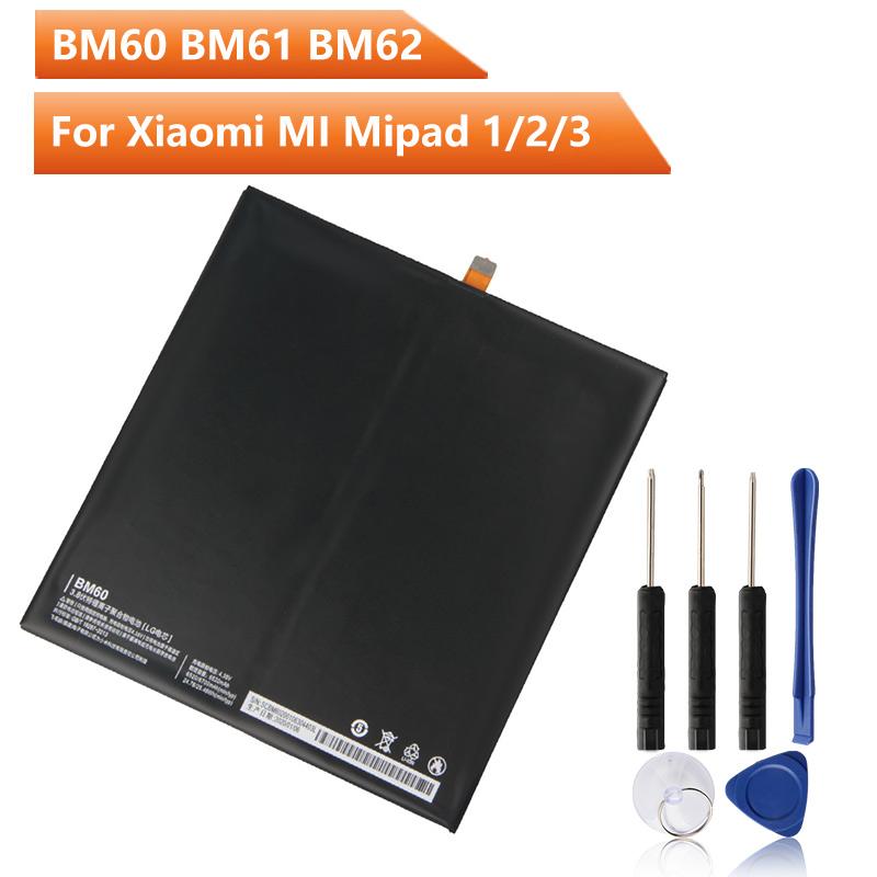 Аккумулятор для планшета BM60 BM61 BM62 для Xiaomi MI Mipad 1 2 3 сменный аккумулятор 6700 мАч бесплатный инструмент
