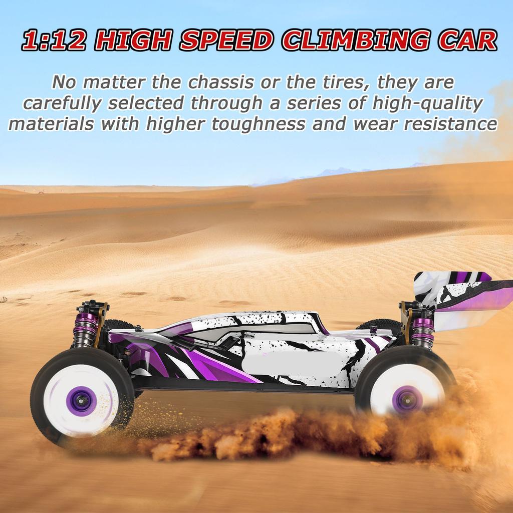 Wltoys 124019 Скоростной Гоночный Автомобиль 55 км/ч 1:12 2,4 ГГц Радиоуправляемая Машина Внедорожник Дрифт Машина RTR 4WD Шасси из Алюминиевого Сплава Цинк