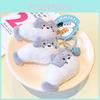 Cute Cartoon Plush Keychain Accessory Featuring Original Design Of Cat And Fish