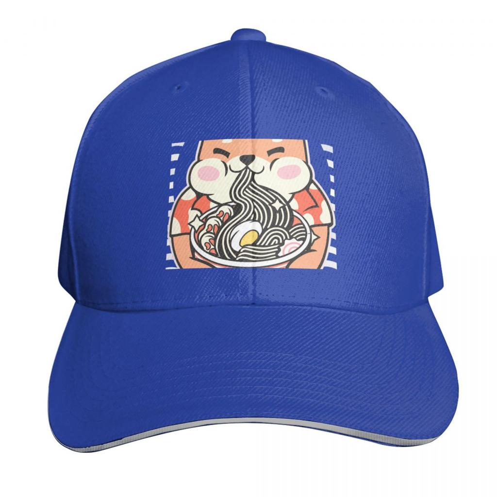 Shiba noodles Baseball Cap Kids Hat Hood Snapback Cap Christmas Hat Caps Women Unisexs